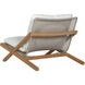Bari Natural / Stinson White Outdoor Lounge Chair
